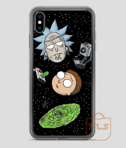 Rick-and-Porty-Portal-Heads-iPhone-Case