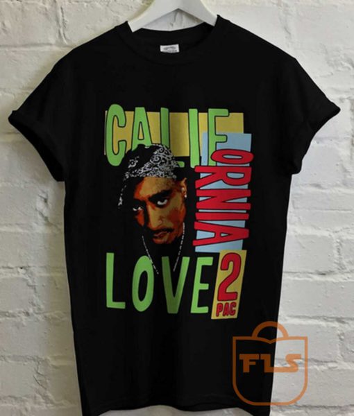 2Pac Tupac Calie Love Retro T Shirt