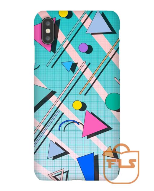 80s Pop Retro Pattern iPhone Case