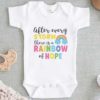 After Every Storm There is a Rainbow of Hope Quote Baby Onesie