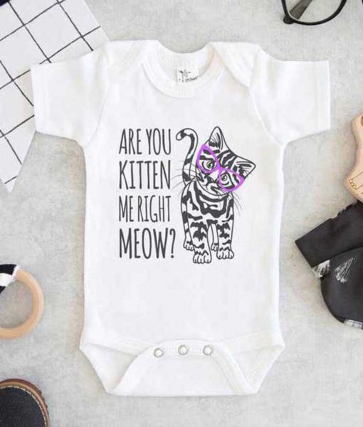Are You Kitten Me Right Meow Baby Onesie