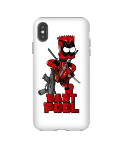 Bart Deadpool Parody iPhone Case