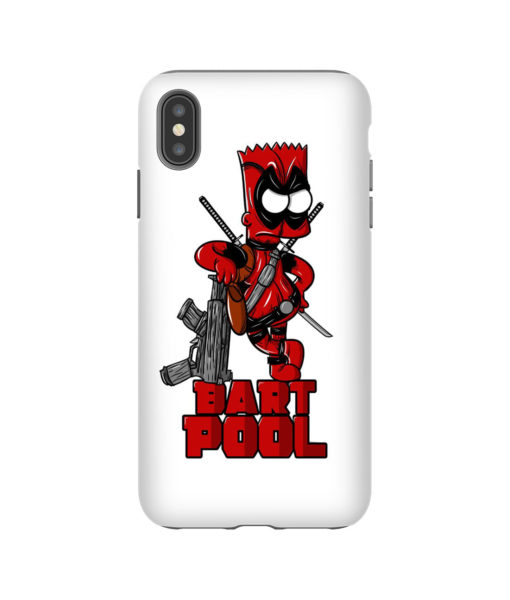 Bart Deadpool Parody iPhone Case