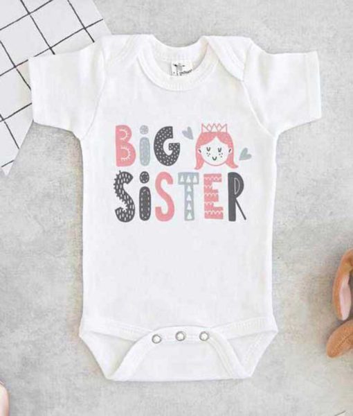 Big Sister Cute Baby Onesie