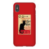 Black Cat Ce Soir iPhone Case