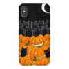 Black Cat Jack O Lanterns iPhone Case