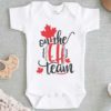 Canadian Baby On the Eh Team Baby Onesie