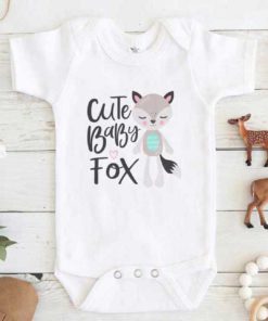 Cute Baby Fox Baby Onesie