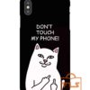 Dont Touch My Phone Cat Ripndip iPhone Case