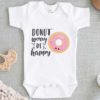 Donut Worry Be Happy Baby Onesie