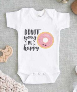 Donut Worry Be Happy Baby Onesie