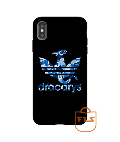 Dracarys Adidas Bape Blue iPhone Case