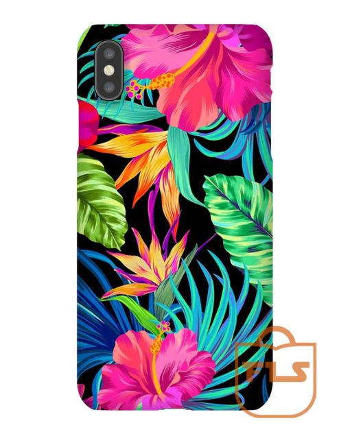 Drive You Mad Hibiscus Pattern iPhone Case