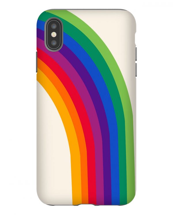 Groovy Rainbow 70s Retro iPhone Case