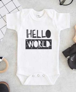 Hello World Baby Onesie