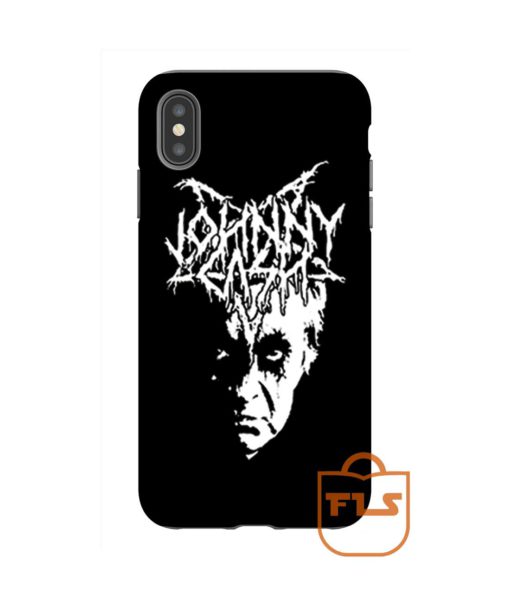 Johnny Cash Black Metal iPhone Case