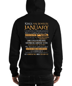 Kings Are Born In January Pulllover Hoodie