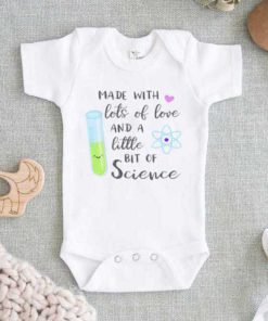 Made with Love and Little Bit Science Baby Onesie