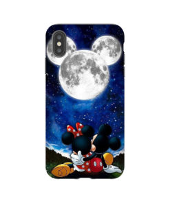Mickey Minnie and Moon iPhone Case