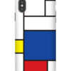 Mondrian Minimalist De Stijl Modern Art II iPhone Case