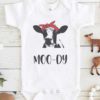Mood Dy Cow Baby Onesie