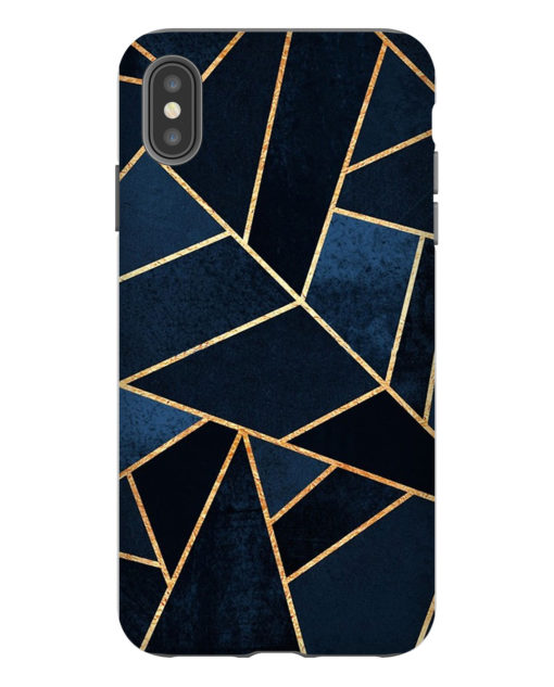 Navy Stone iPhone Case