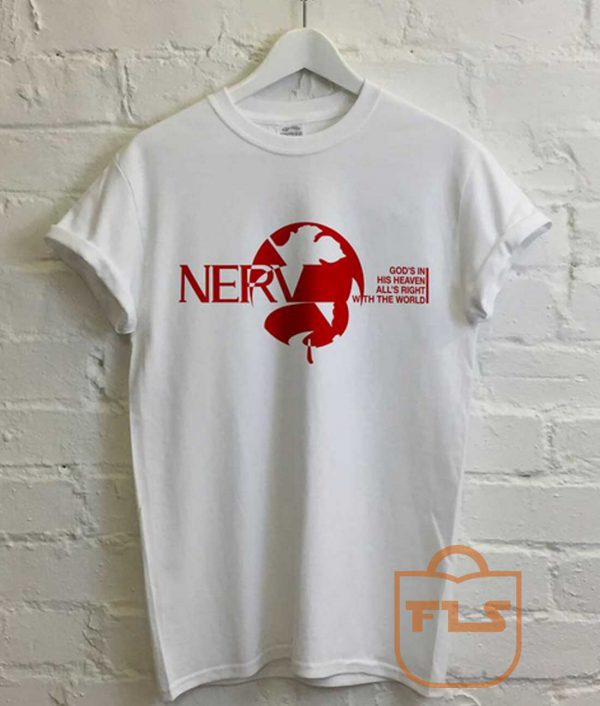 Nerv Neon Genesis Evangelion Retro T Shirt