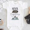 Never Stop Exploring Baby Onesie