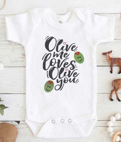 Olive Me Love Olive You Baby Onesie