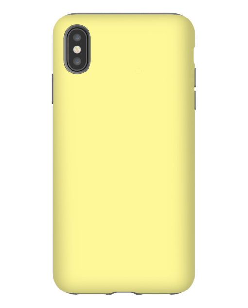 Pastel Yellow Solid iPhone Case