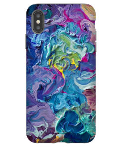 Rainbow Flow Abstraction iPhone Case