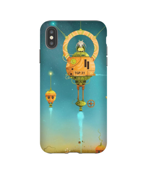 Robot Pumpkin iPhone Case