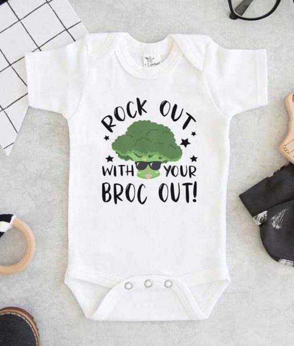 Rock Out With Your Broc Out Baby Onesie