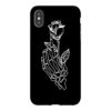 Rose on Skeleton Hand iPhone Case