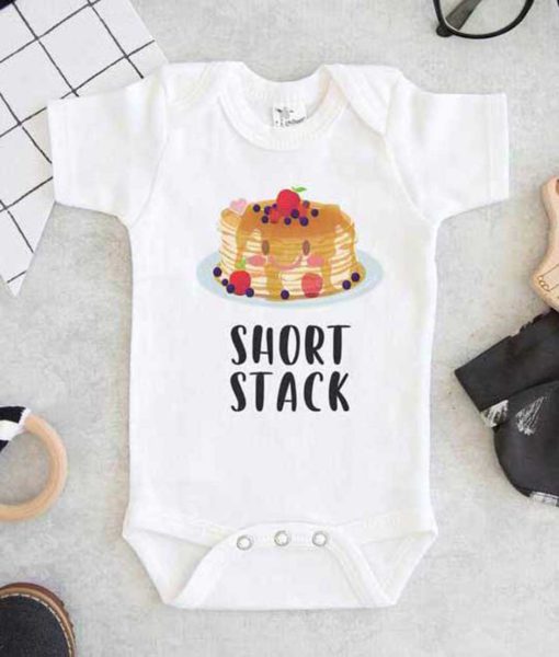 Short Stack Pancake Baby Onesie