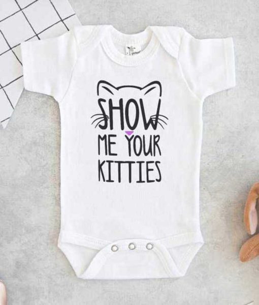 Show me your Kitties Baby Onesie