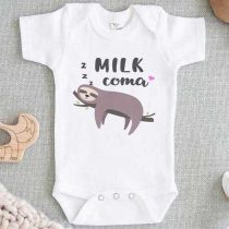 Sloth Baby Milk Coma Baby Onesie