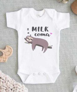 Sloth Baby Milk Coma Baby Onesie