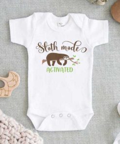 Sloth Mode Activated Baby Onesie