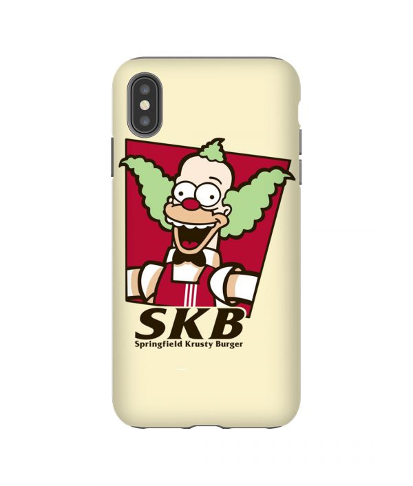 Springfield Krusty Burger Parody iPhone Case