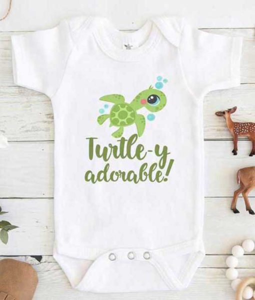 Turtley Adorable Baby Onesie