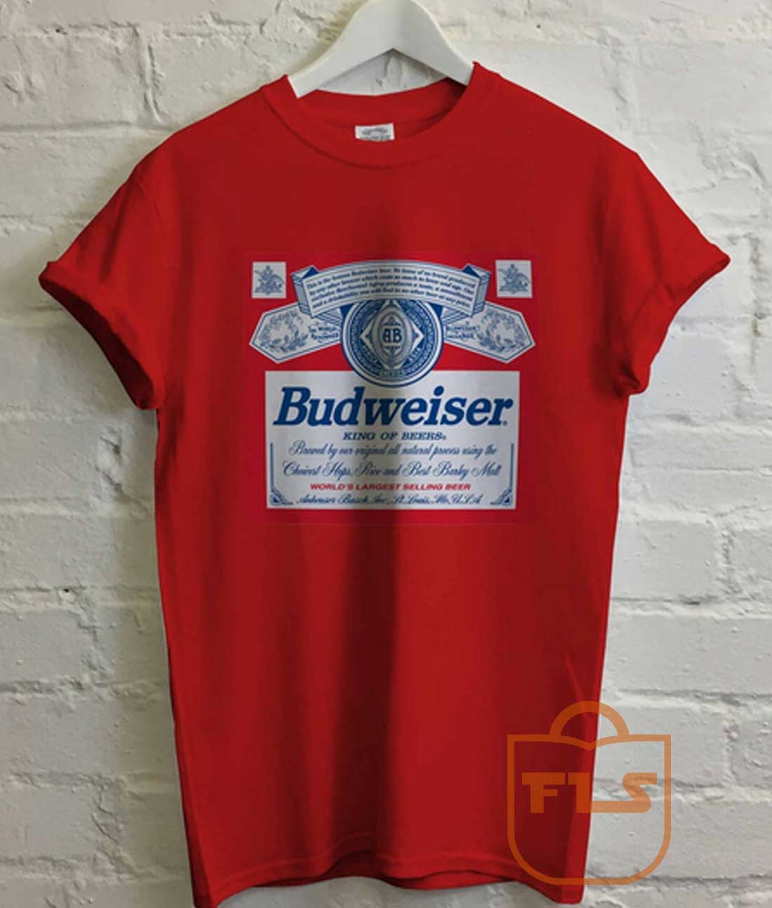 red budweiser shirt