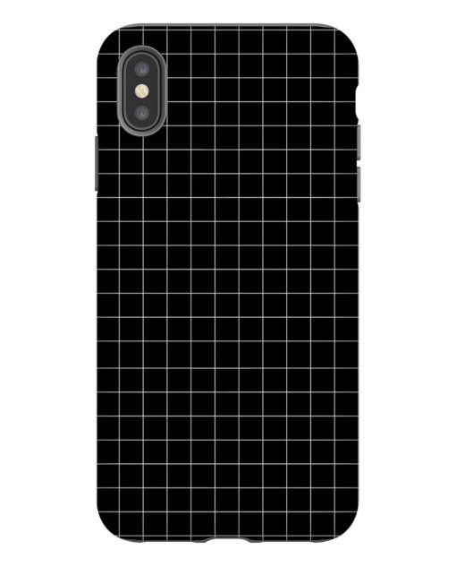 White Grid iPhone Case