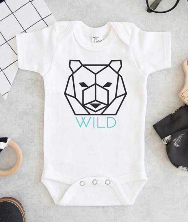 Wild Bear Baby Onesie