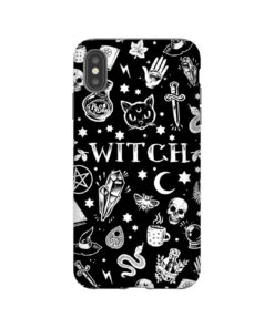 Witch Black Pattern iPhone Case