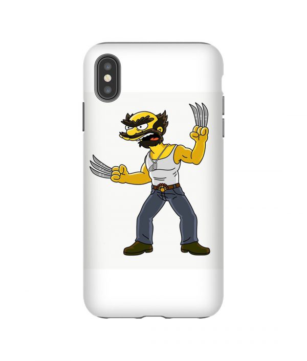 Wolverine Willie The Simpsons iPhone Case