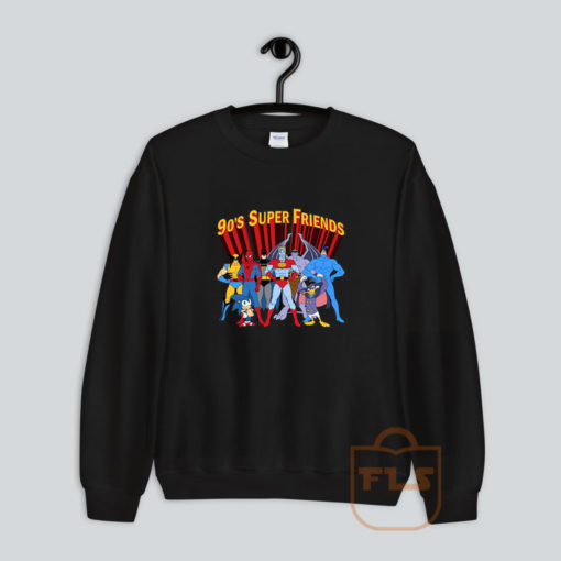 90's Super Hero Friends Parody Sweatshirt