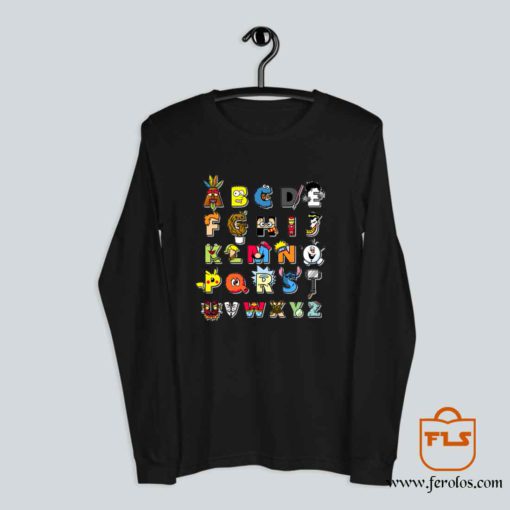 ABC Cartoon Nerd Long Sleeve