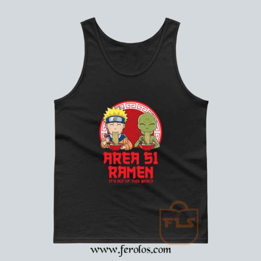 Area 51 Ramen Naruto Parody Tank Top