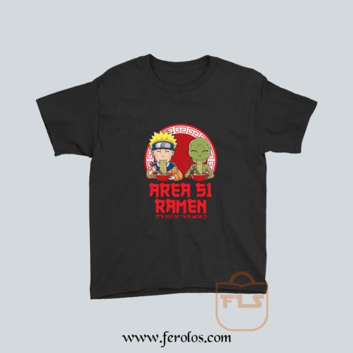 Area 51 Ramen Naruto Parody Youth T Shirt